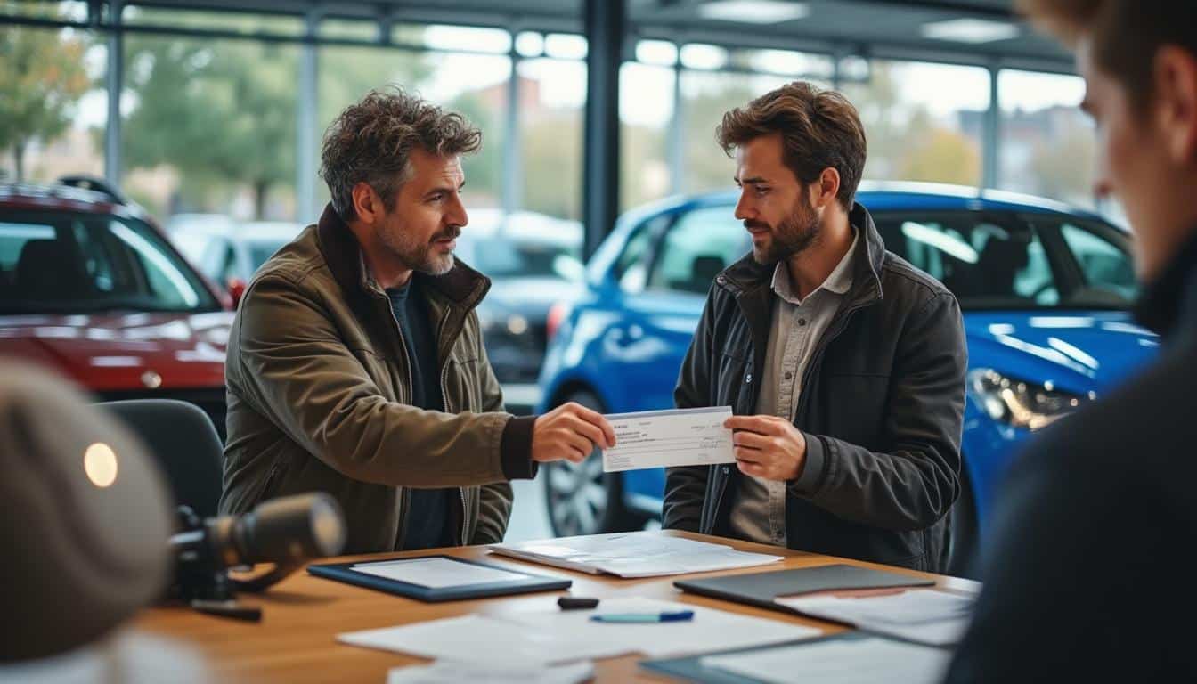 Illustration: Comprendre le fonctionnement du chèque de banque dans une transaction automobile