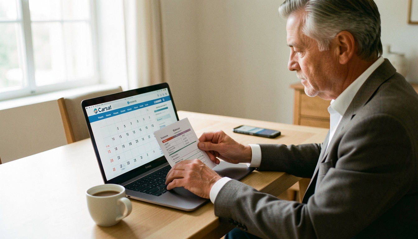 Date de versement de la retraite Carsat : calendrier